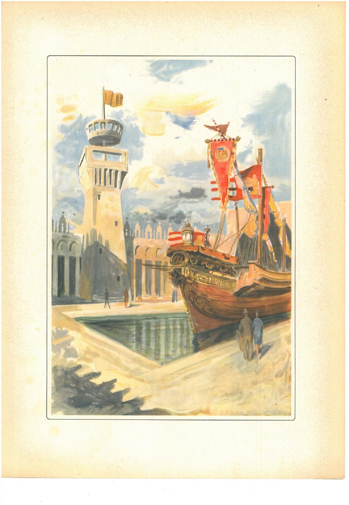 Reconstruction of the Venetian galley by Marco Querini. Illustration from the exhibition catalog - CC BY-SA Museo Nazionale della Scienza e della Tecnologia Leonardo da Vinci di Milano