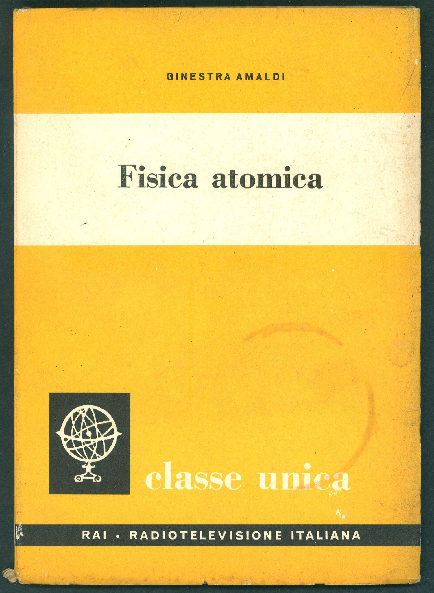 Copertina del volume Fisica atomica - CC BY-SA Dipartimento di Fisica - Sapienza Università di Roma
